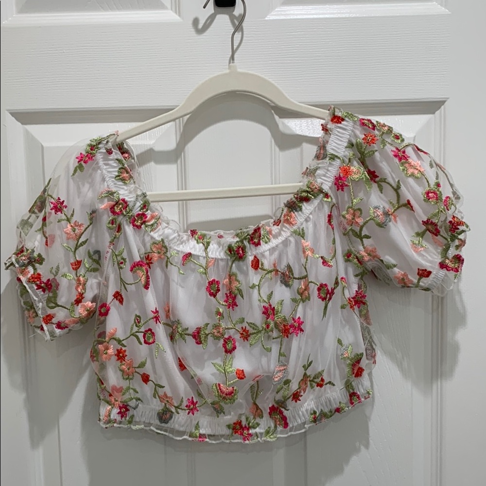 💥3 for $10💥 Forever 21 Floral Crop Top